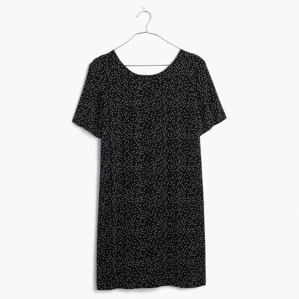 {Madewell} zip-back dress in dot scatter